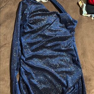 Sparkling Blue Mini Dress